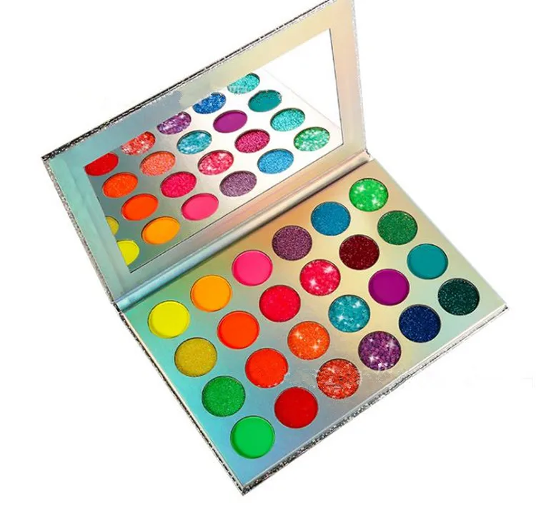 

No logo eyeshadow palette 24 colors fluorescent eyeshadow glow in the dark