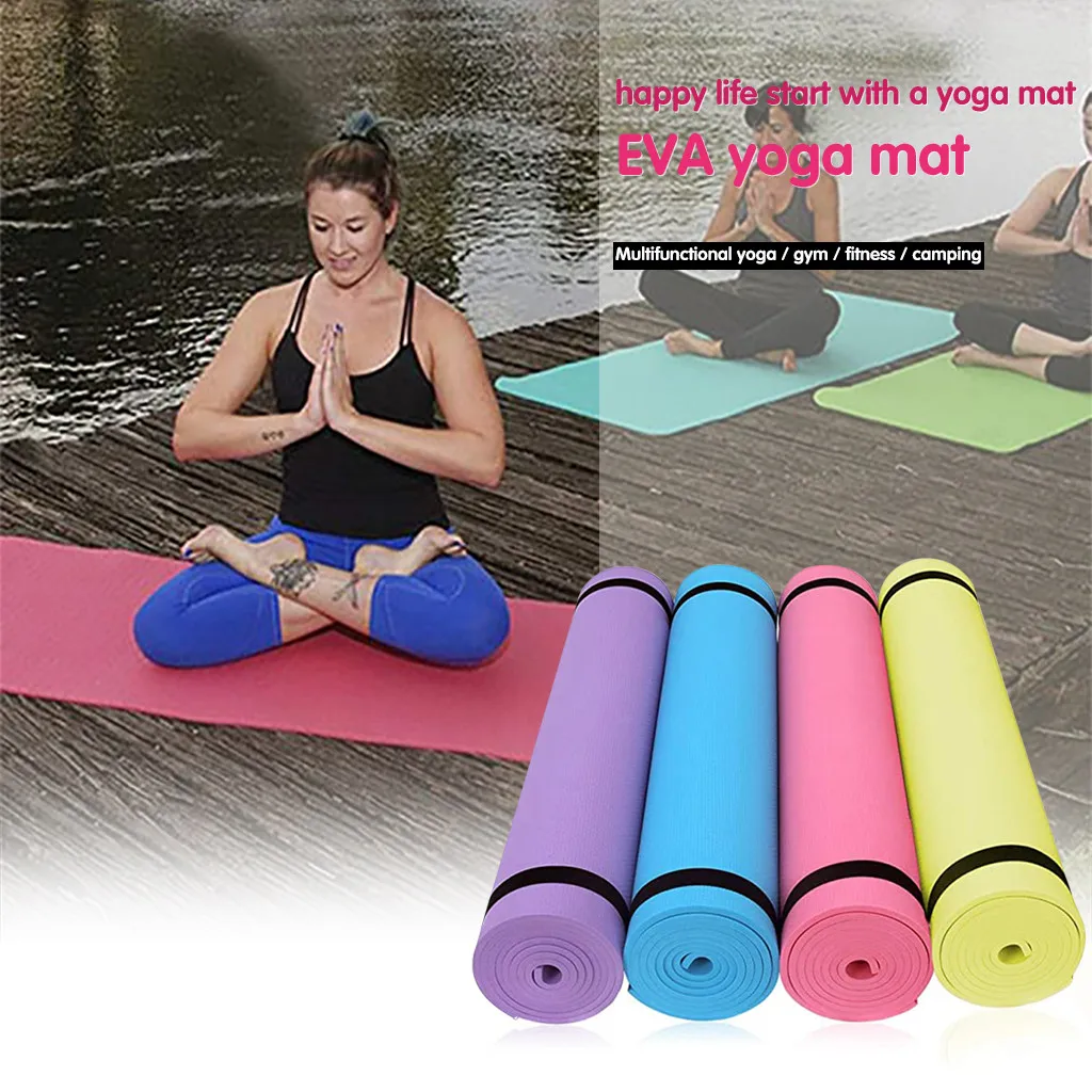 

4MM Thick 173*61CM Mats Blanket EVA Gymnastic Health Lose Weight Fitness Exercise Pad Women Sport Yoga Mat