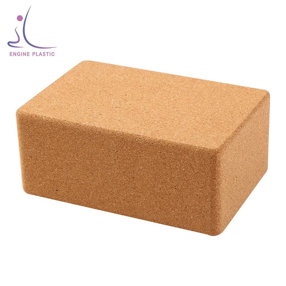 

Fitness Soft High Density Yoga Bricks Foam Custom Cork Yoga Blocks Natural, Can be customized