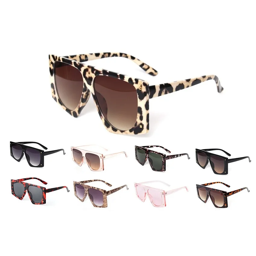 

2021 New Arrival Big Lenses Vintage Fashion Oversized Square Sun Glasses Wholesale Sunglasses Ladies lentes de sol mujer