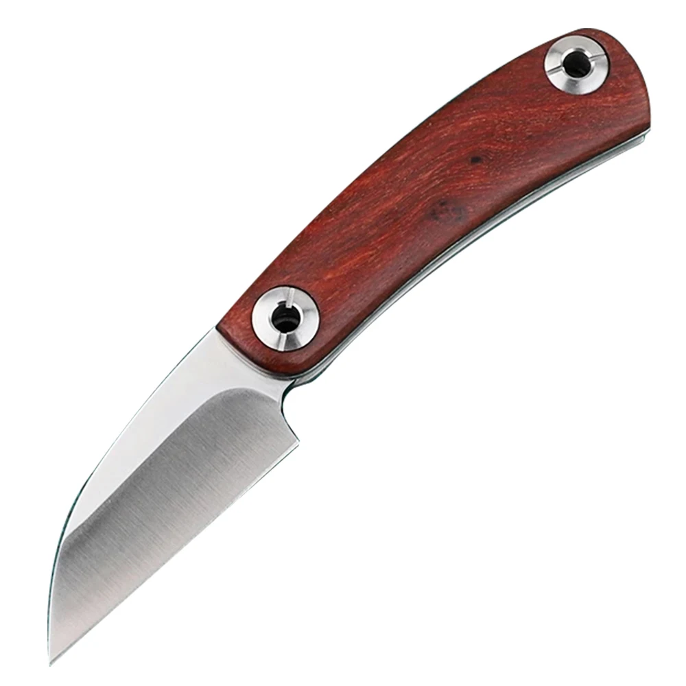 

Paring Knife Stainless Steel Multi Functional Folding Knife Camping BBQ Outdoor Survival Hunting Tactical Kitchen Tools Rosewood