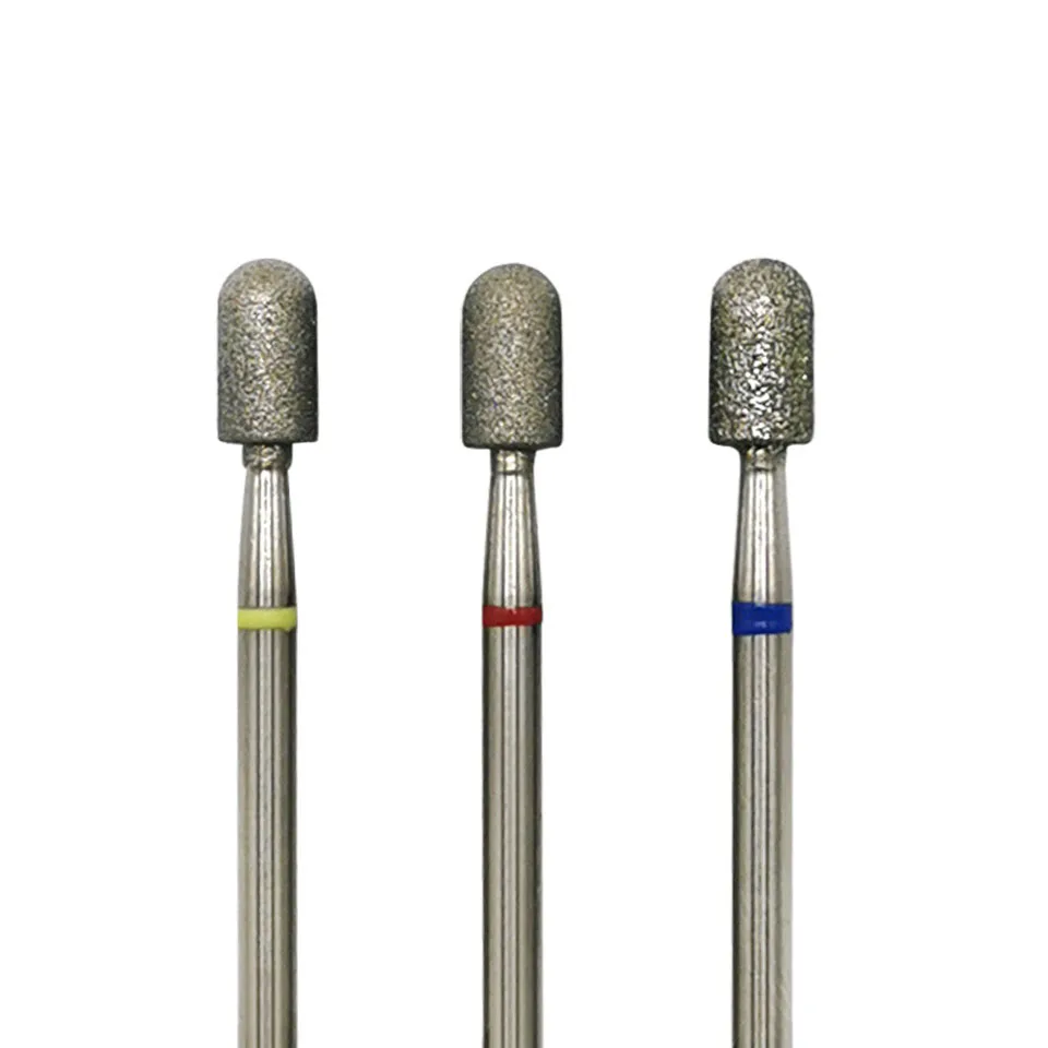 

HYTOOS Column Diamond Nail Drill Bit 3/32" Rotary Cuticle Burr Manicure Cutters Nail Accessories Russian Bits Mills Tool