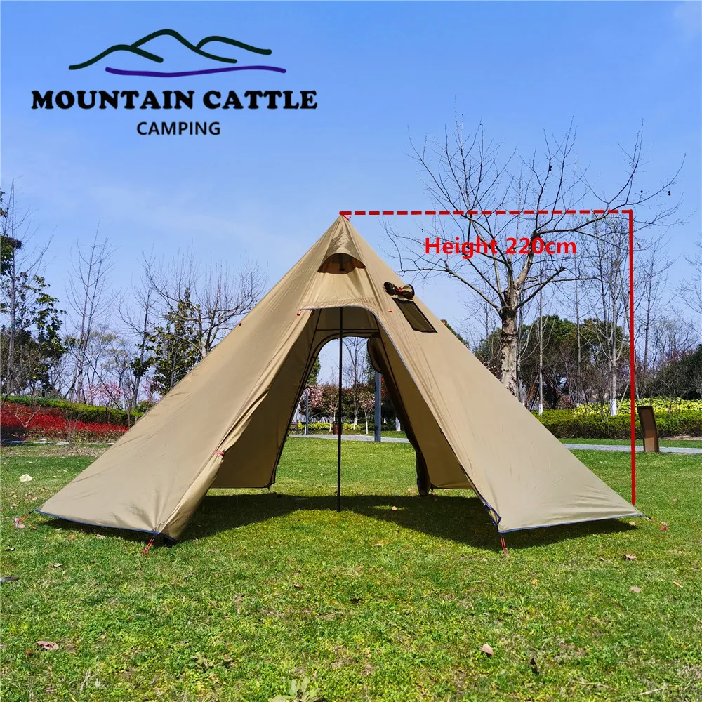 

Ultra-light outdoor camping awning pyramid tent