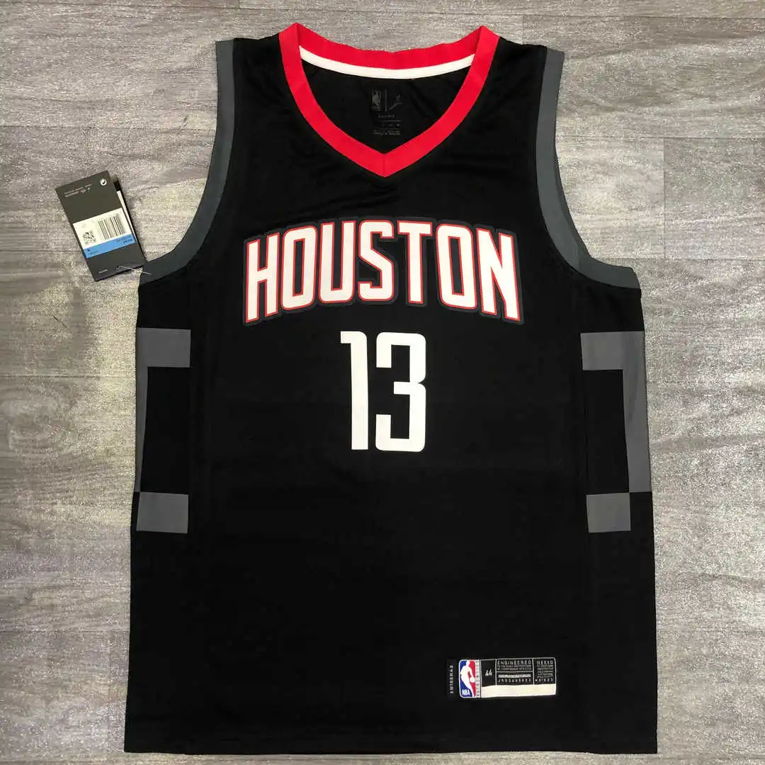 

2021 season Houston Rockets high quality basketball jerseys No. 1 McGrady No. 13 James Harden youth training jersey Houston Rock, As picture
