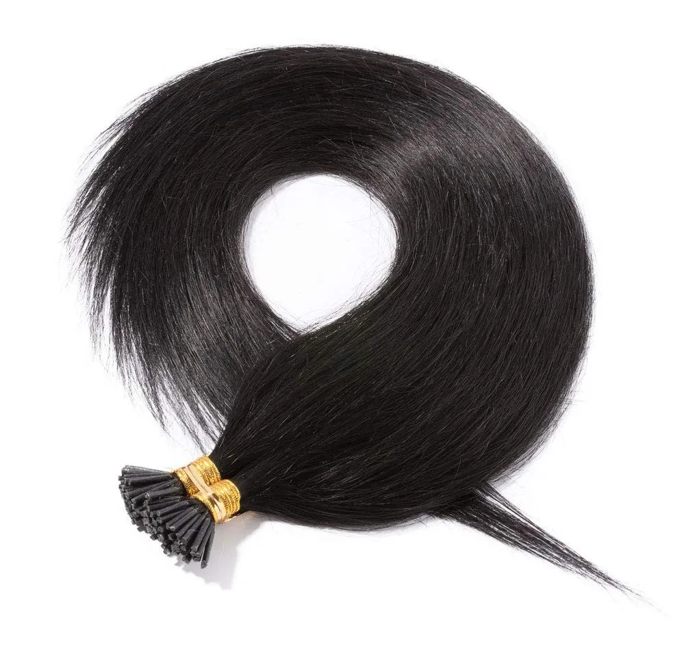 

Hight quality Pre bonded I-tip Russian remy brazilian human hair extension