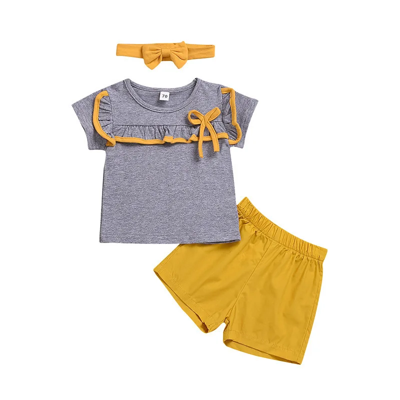 

Summer children's clothing men's and women's baby T-shirt shorts children's casual suit