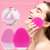 

Waterproof Portable Electric Cleanser Rechargeable Sonic Silicone Face Scrub Device Facial Cleansing Brush