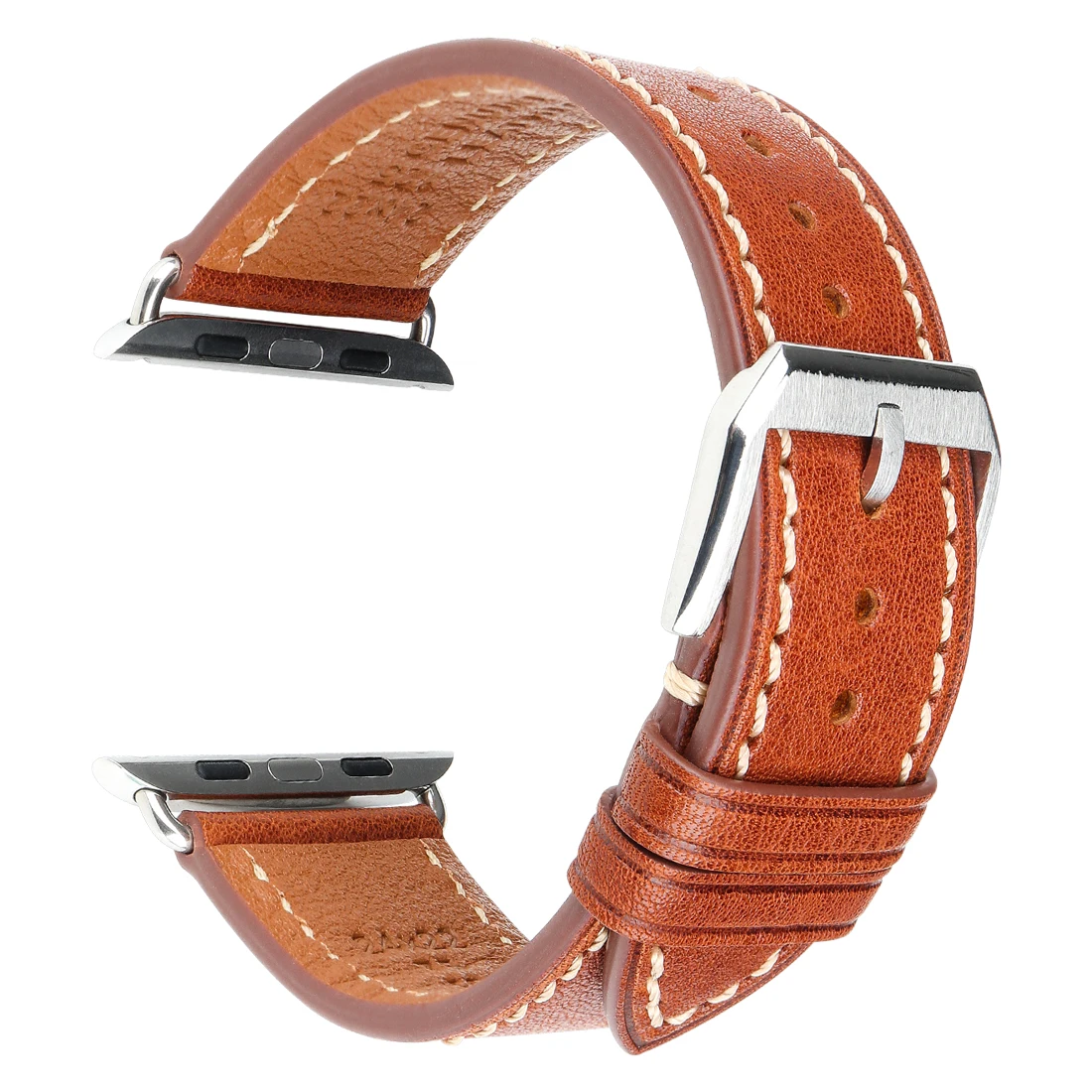 

Genuine Leather Watch Strap Replacement for Apple Watch Bands 42mm 38mm Series 6 se 5 4 3 2 1 Black Brown iWatch Band 44mm 40 mm