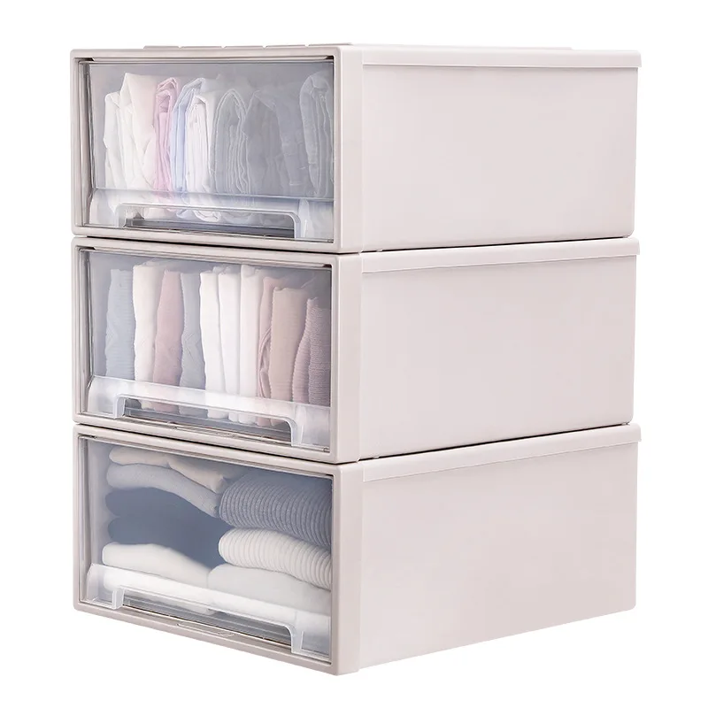 

Plastic Light Weight Clothes Storage Drawers Box, Transparent