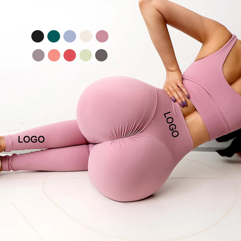 

Women Soft Compression High Waist Comfort Yoga Wear Scrunch Butt Compression Tights Wholesale