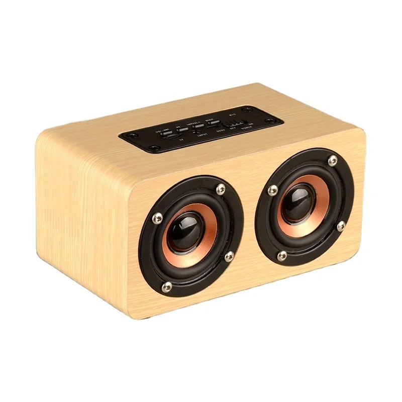 

Active Stereo Home Theater System Karaoke Smart Box Subwoofer Car Portable Wireless Super Bass Wooden Bamboo Amplifier Speaker