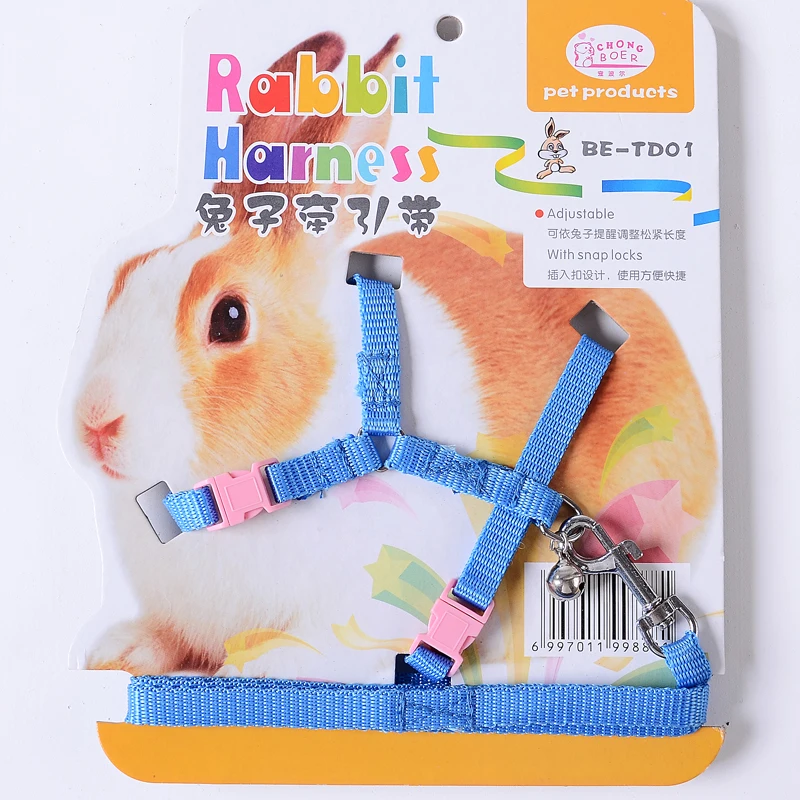 

C&C Wholesale Supplies Plaid Small Pet Cat Rabbit Harness And Leash For Hamster Bunny Chest Strap Bowtie Harnesses, The rabbit harness can customzed on your requirement