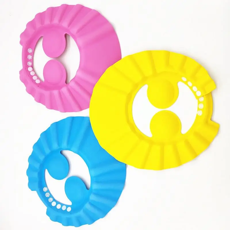 

Soft Adjustable bay kids children shampoo bath cap