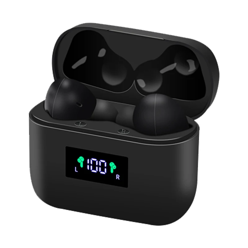 

Chidoller T19 tws earphone HIFI sound intelligent noise reduction 5.0 wireless earbuds automatic pair comfortable wear ear buds, Black , white , pink nude