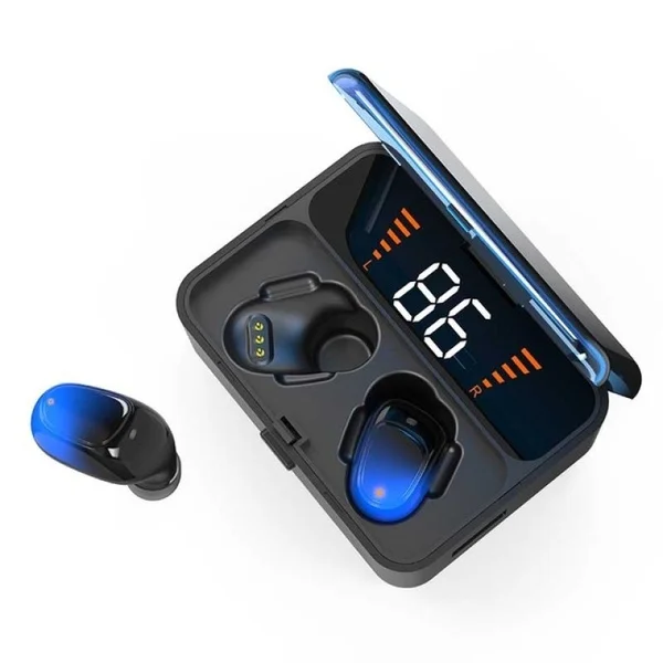 

2021 Dropshipping Amazon New hot sale LED Display Voice Control Magnetic Es01 Wireless Hifi BT Earbuds Earphone