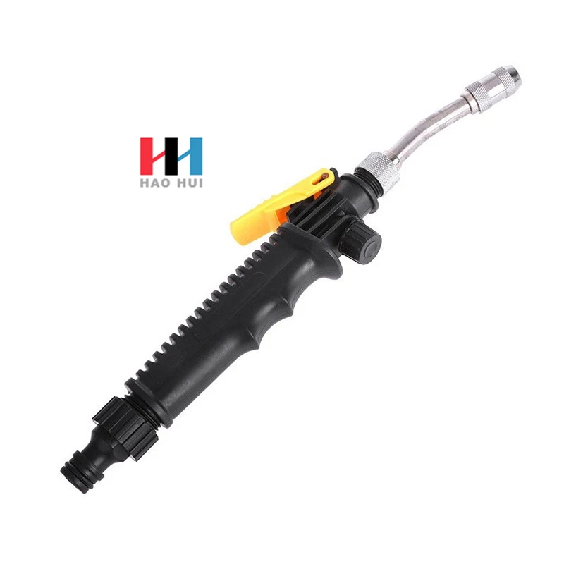 

High Pressure Power Washer Spray Nozzle Water Gun Hose Wand Garden Tool, Black