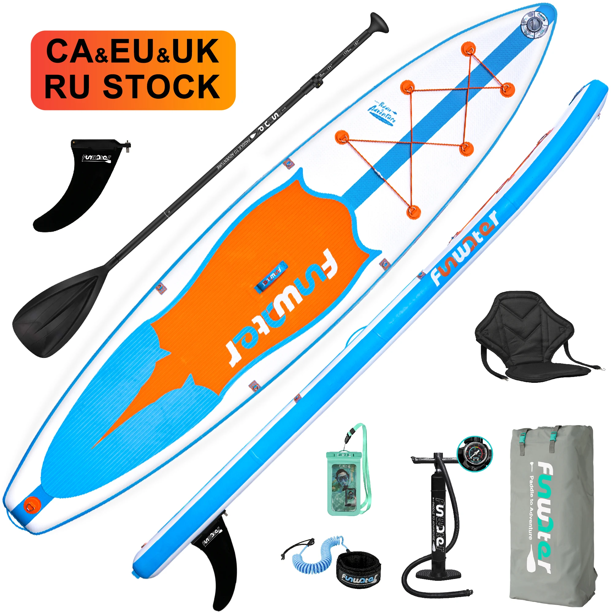 

FUNWATER Dropshipping OEM manufacture sup board inflatable paddle boards stand up paddle inflatable race paddle board