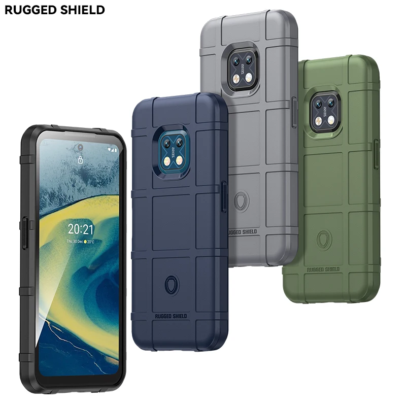 

Rugged Shield Best selling shockproof silicone soft Phone Case biodegradable back cover for the Nokia XR20, 4colors