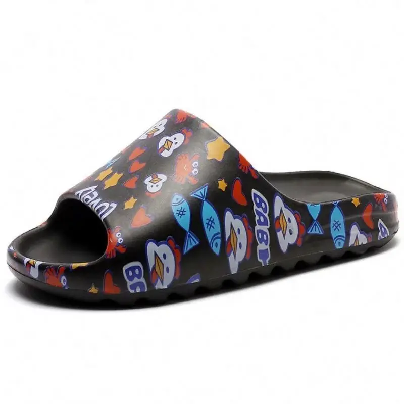 

wholesale summer colorful custom print pvc mens designer slippers High Quality Wholesale, Customized color