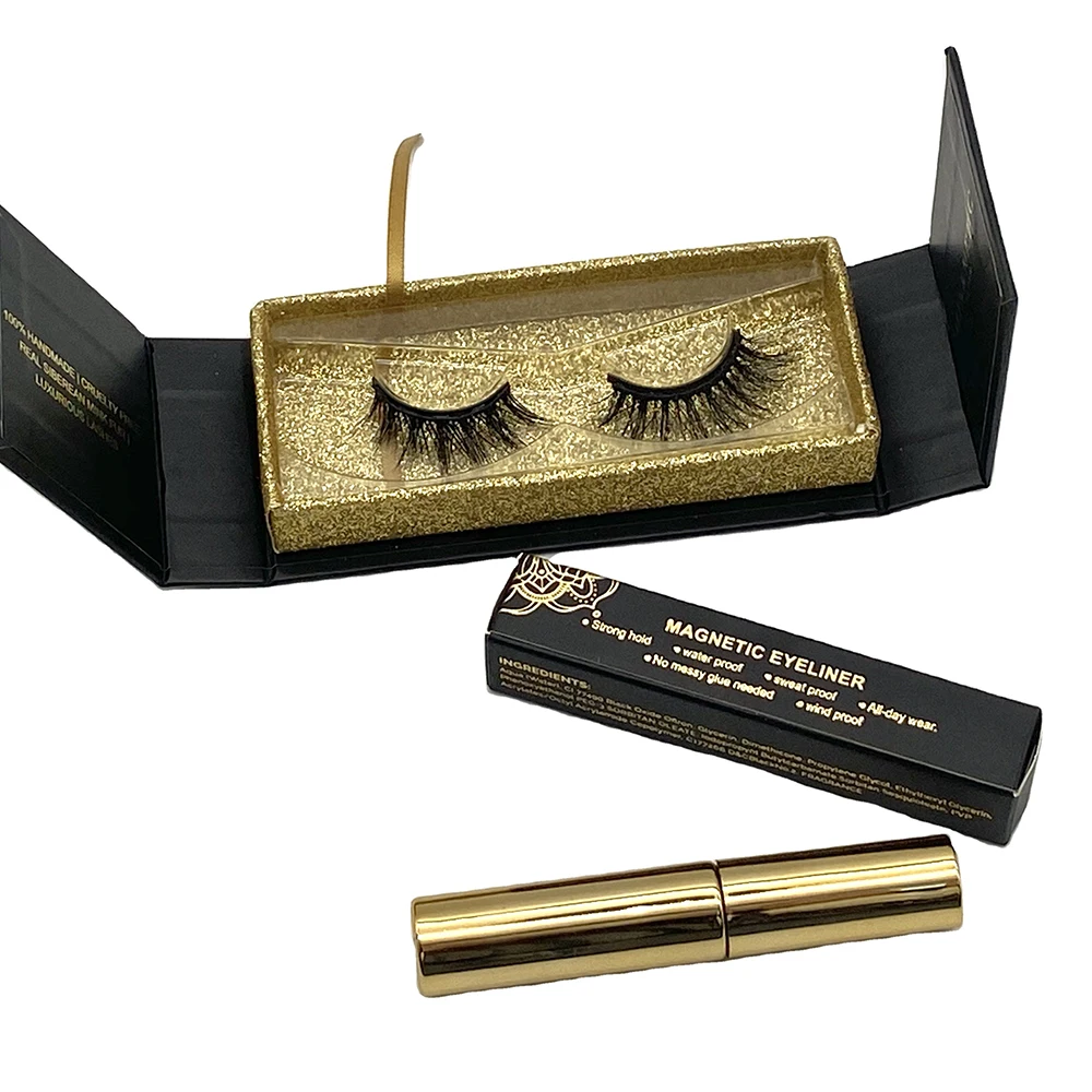 

Own Brand Wholesale 3d Mink Eyelashes Magnetic Eyeliner Eyelashes Set Magnetic Eyelashes vendor