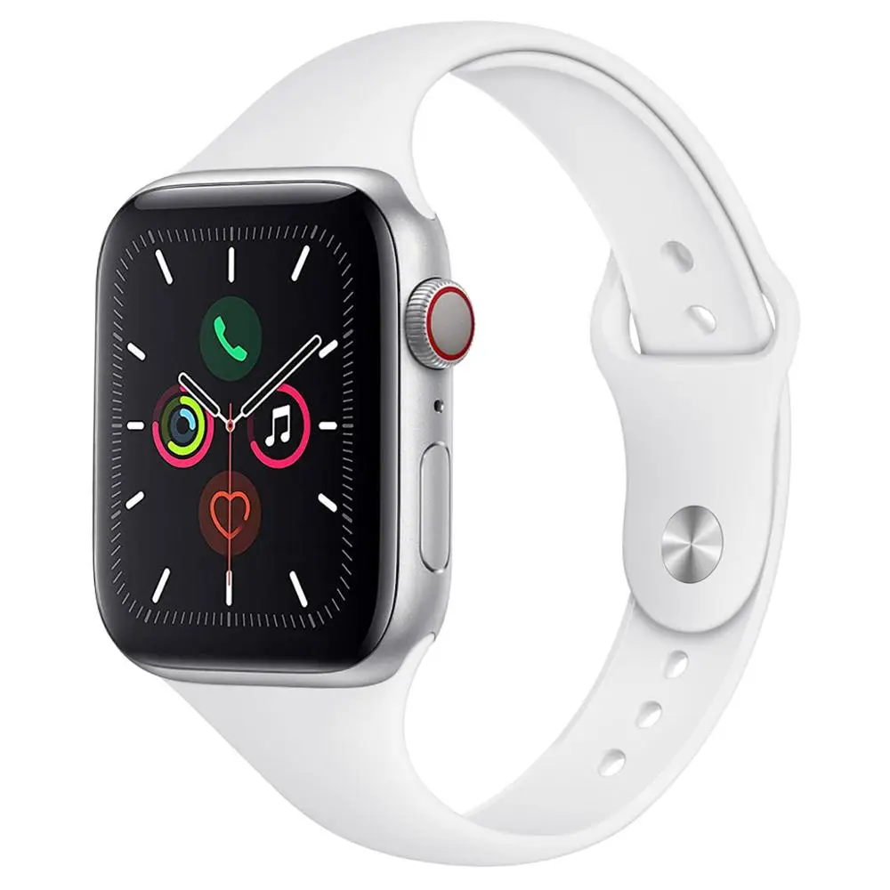 

Silicone Watch Strap Sports Wristband for Apple Watch Series 1/2/3/4, Optional