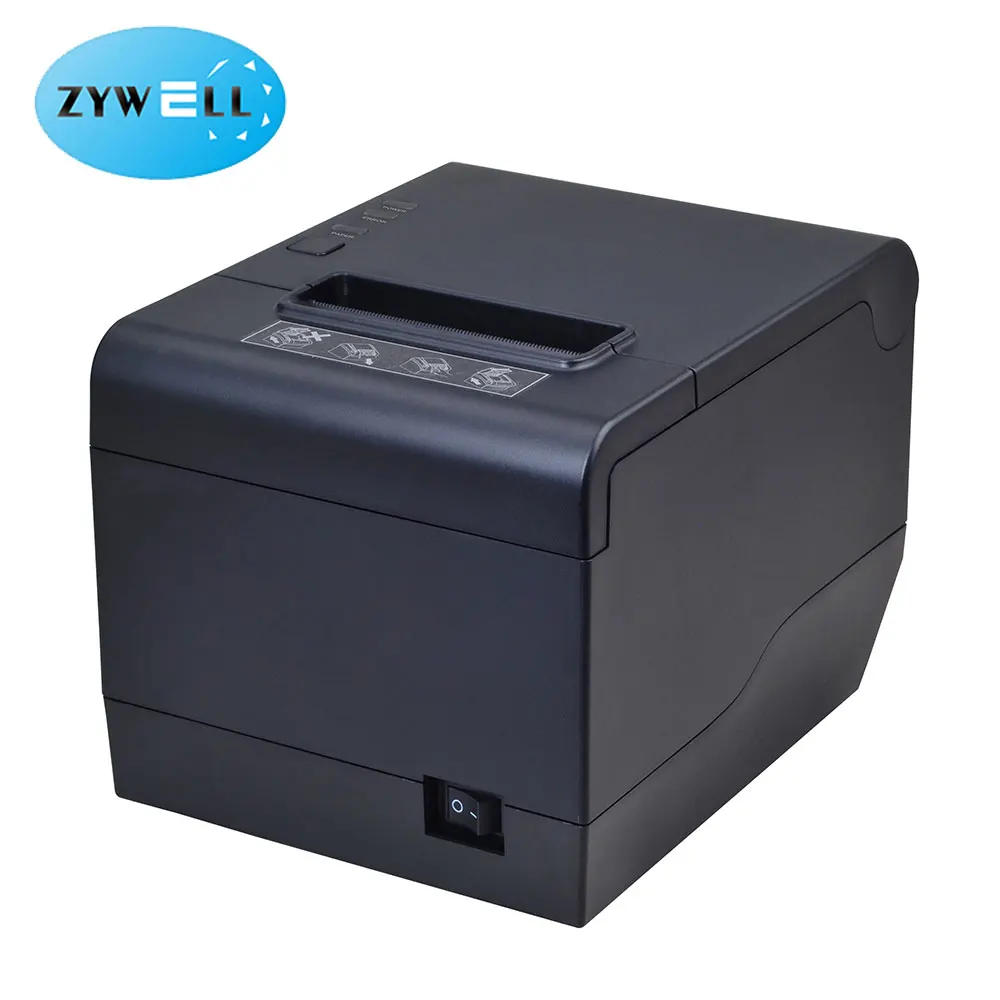 

Zywell thermal printer receipt printer with usb serial ethernet bluetooth wifi ESC/POS RJ11 cash drawer