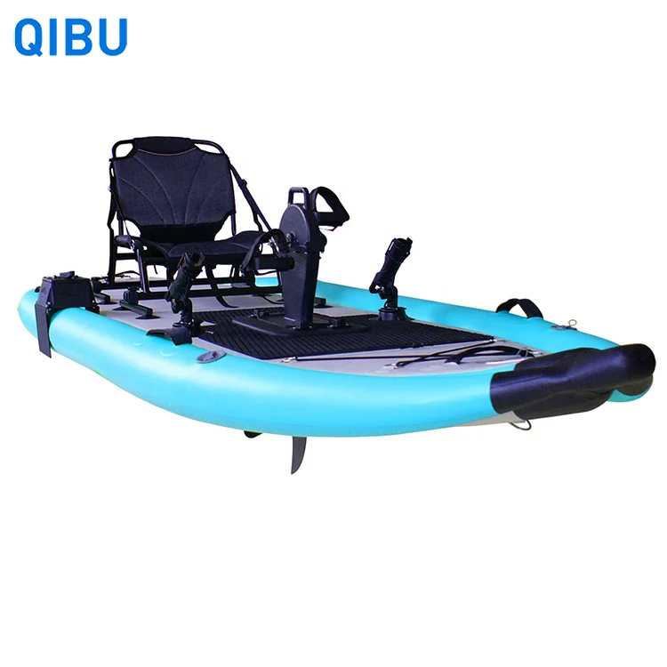 

PHT-02 2021 outdoor Sit On Top durable Fishing Kayak Inflatable With Foot Pedal Fishing Rod High quality, Multi colors for choices