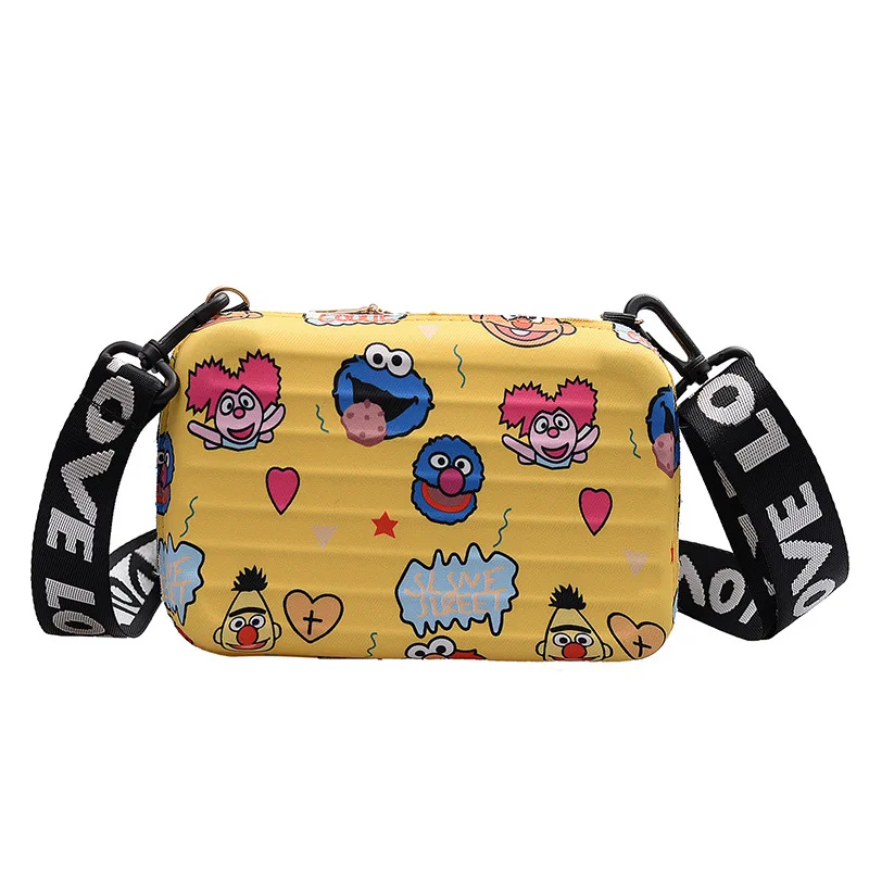 

2021 korean crossbody sling custom tote bag shoulder, Yellow/pink/white/brown