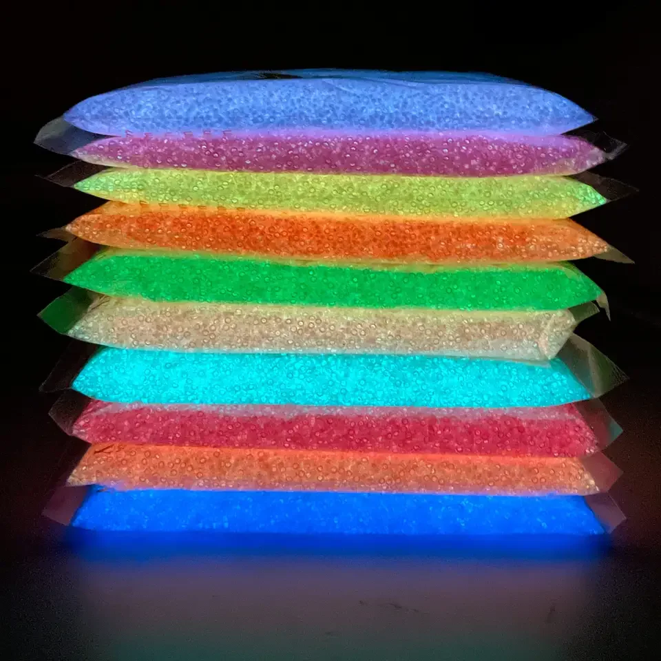 

JC Crystal Direct Sell 450grams per pack Colorful Luminous Frosted Colors Round Glass Seed Beads