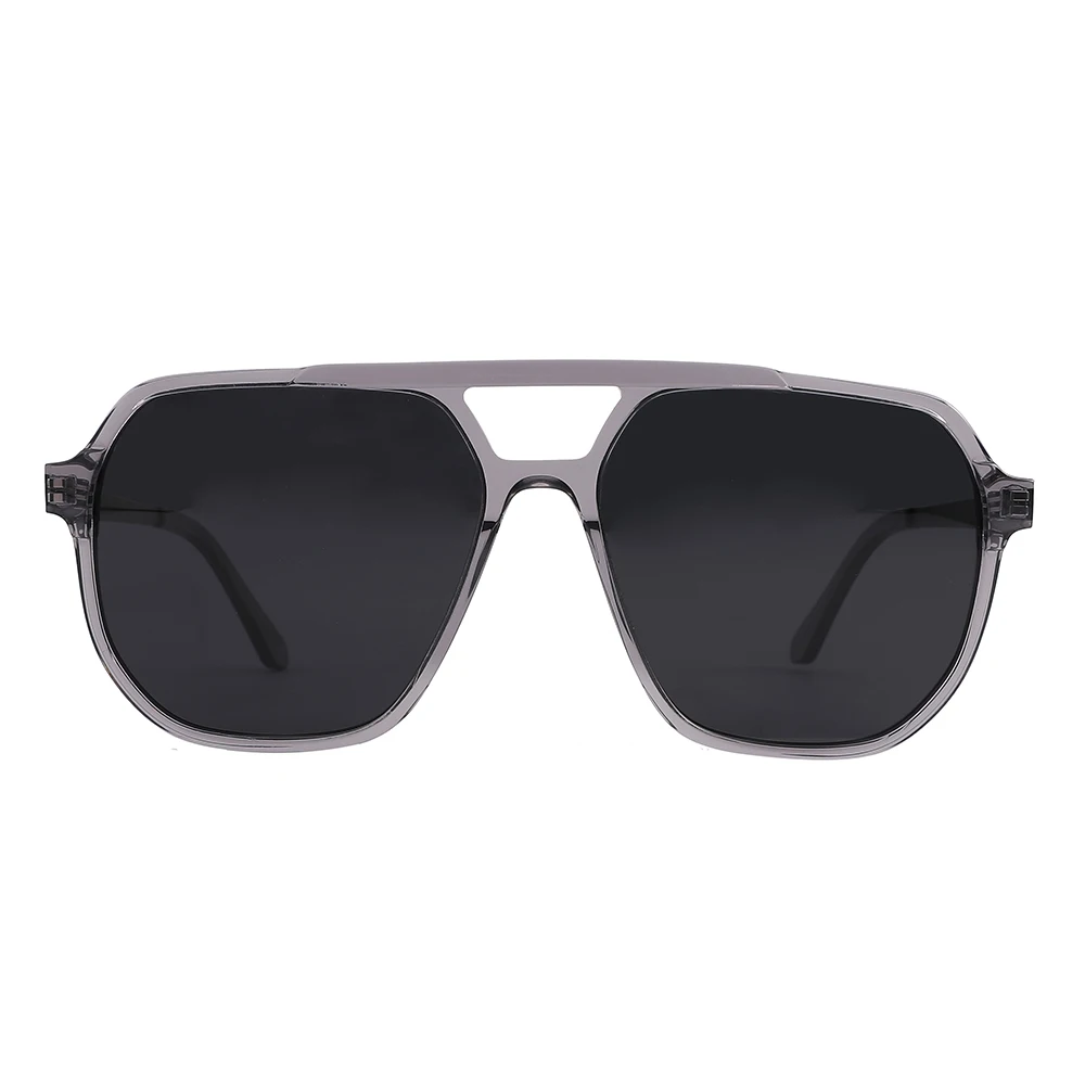 

TY108 Double bridge polarized acetate oversized fashion sunglasses