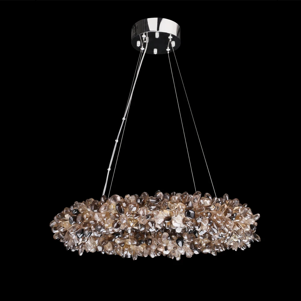 wholesale modern ceiling lighting dinning room luxury crystal pendant light chandelier