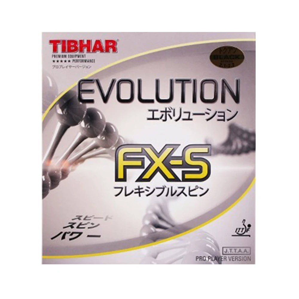 

TIBHAR EvolutionFX-S ping pong rubber for 40+ balls table tennis racket ITTF table tennis rubber, Red/black