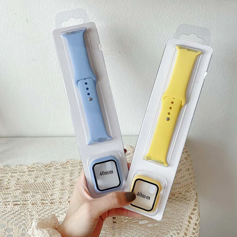

Multi color 2 In 1 heart rate monitor smart watch strap band for apple watch strap