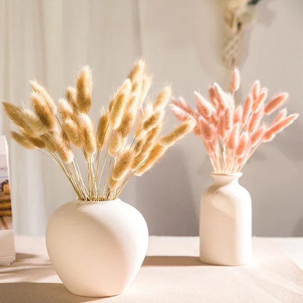 

Yunnan Original Natural Bunny Tails Dried Flowers Home Table Bedroom Decoration Lagurus Ovatus Dried Flower Douquet Wedding Deco