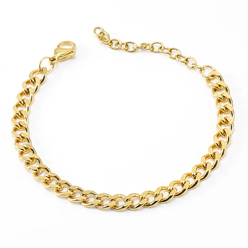 

MICCI Wholesale Custom PVD 18K Gold Plated Stainless Steel Chain Jewelry Miami Cuban Link Curb Chain Necklace and Bracelet