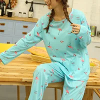

New Design Wholesale flannel women's pajamas suit women pajama sets with low price