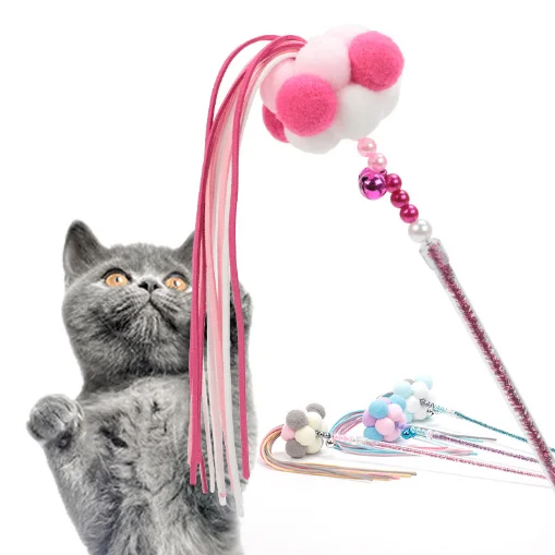 

Best selling plush stick Teaser toy Cat toy 2021 for cat