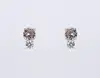 Korean style Fashion sterling silver jewelry Earring Stud Earrings Round Gorgeous Classy Cubic Zirconia