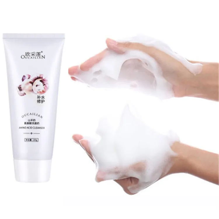 

Private Label Nature Whitening Goat Milk Amino acid Face Cleanser Deep Cleansing Face Wash