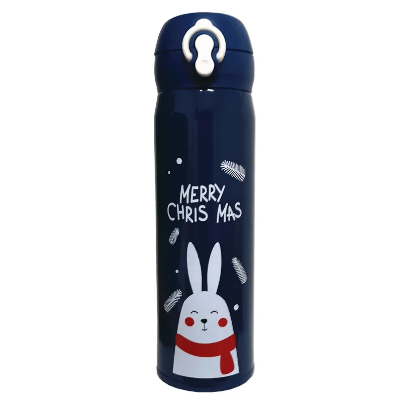 

Christmas Stainless Steel Insulated Sports Water Bottle 500 Ml, Red, black, white etc