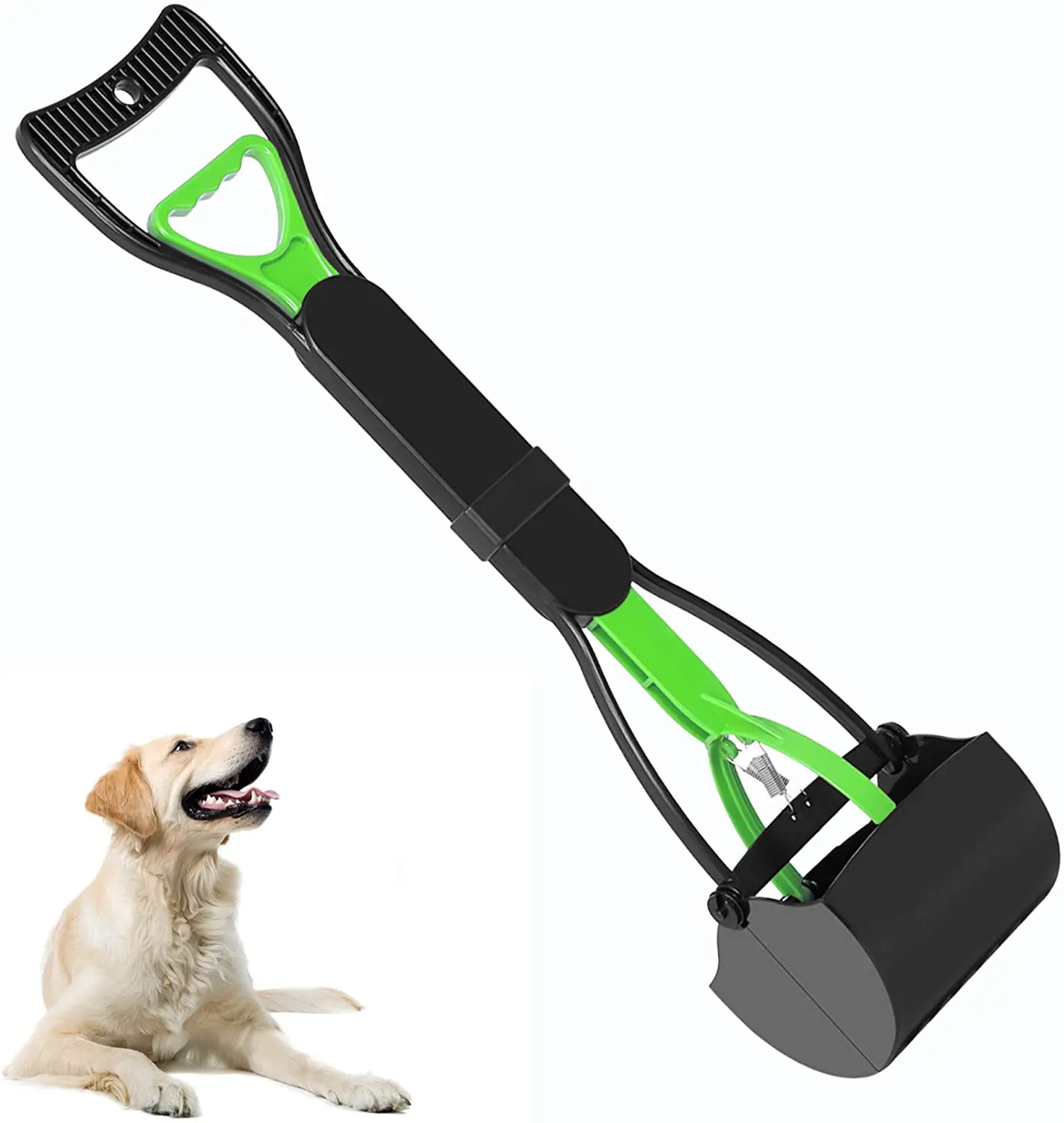 

Weego 2022 Hot Sale Portable Non-Breakable Pet Pooper Scooper for Dogs and Cats with Long Handle