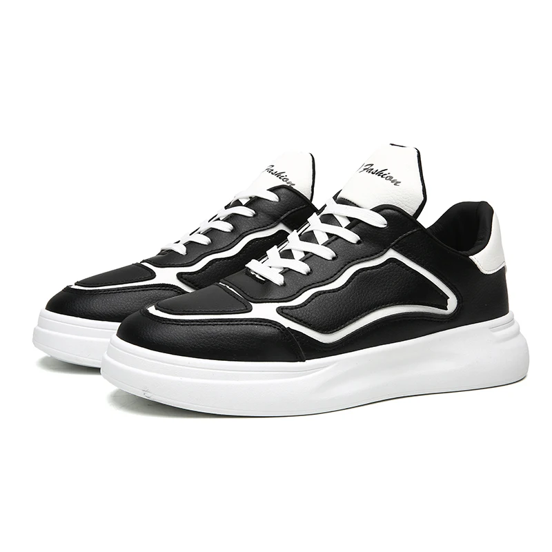 

Men's Chunky Sneakers 2019 Fashion Breathable White Sneakers Lace Up Man Trainers Shoes, Optional