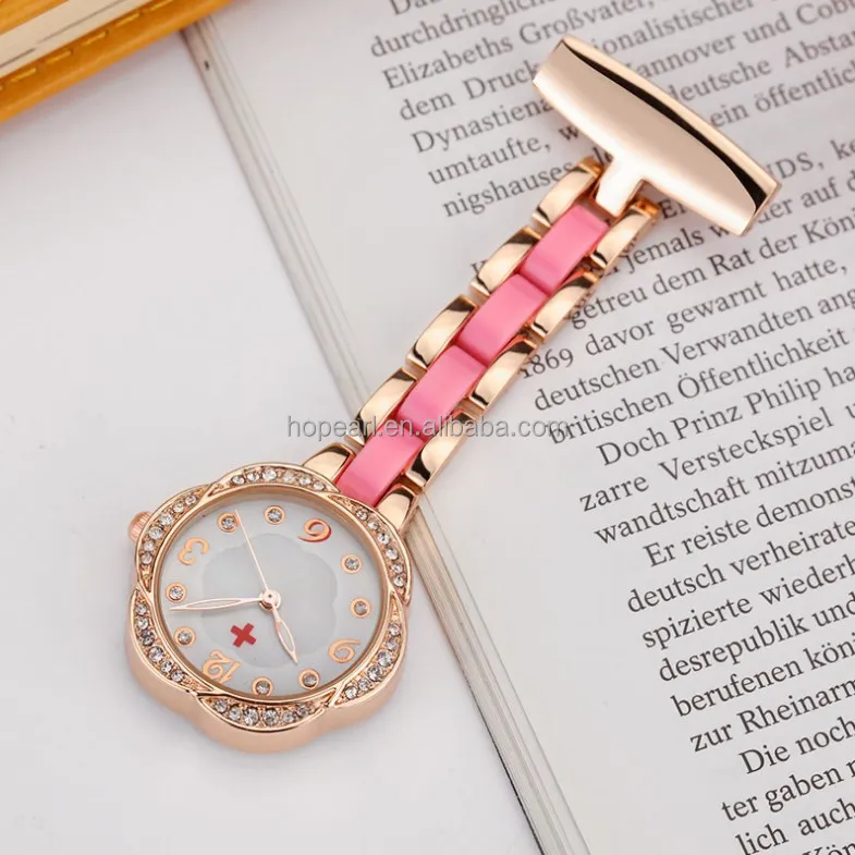 

WAH636 Rose Gold Pink Women Ladies Quartz Watches for Nurse Doctor Gift
