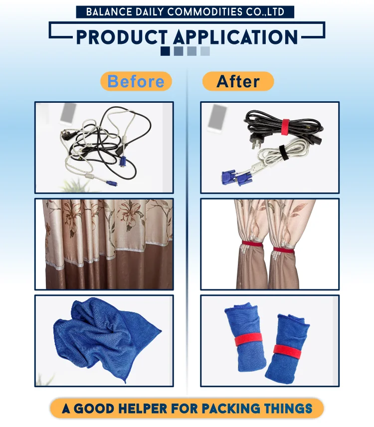 wrap  magisches Klebeband back to back hook and loop cable tie cable management
