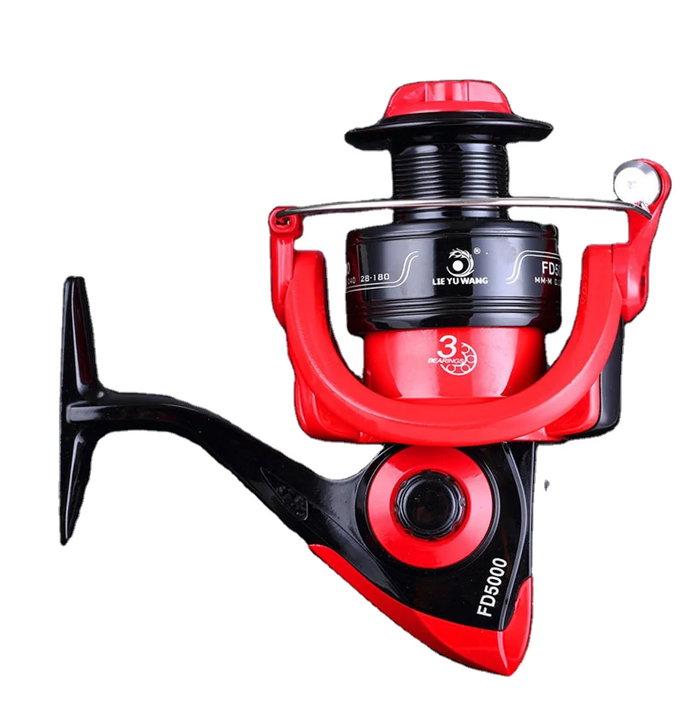 

High Speed Fishing Reels G-Ratio 5.0:1 Bait Folding Rocker spinning wheel fishing reel carpa molinete de pesca, Red