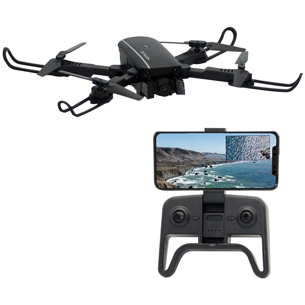 

NEW ARRIVAL 1808 RC Drone 4K Camera Wide Angle WiFi FPV Camera Optical Flow Positioning Altitude Hold Gesture Control RC Drone, Black white