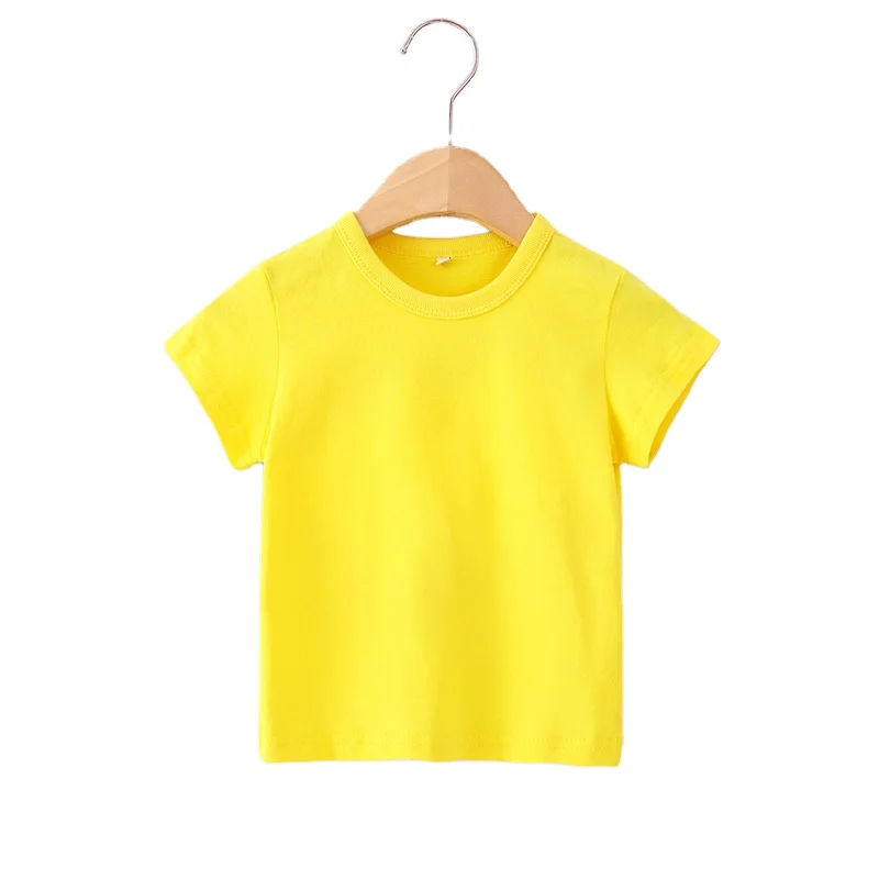 

Wholesale Blank 100% Cotton Children Tee Short Sleeves Kids T Shirts With Custom Logo, Picture
