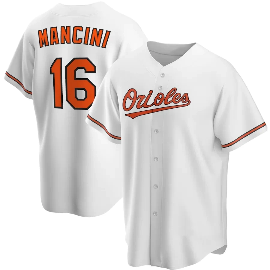 

Customize Men's Baltimore Oriol Baseball Jersey 16 Trey Mancini 10 Adam Jones 8 Cal Ripken Jr White Home Player Name Uniform