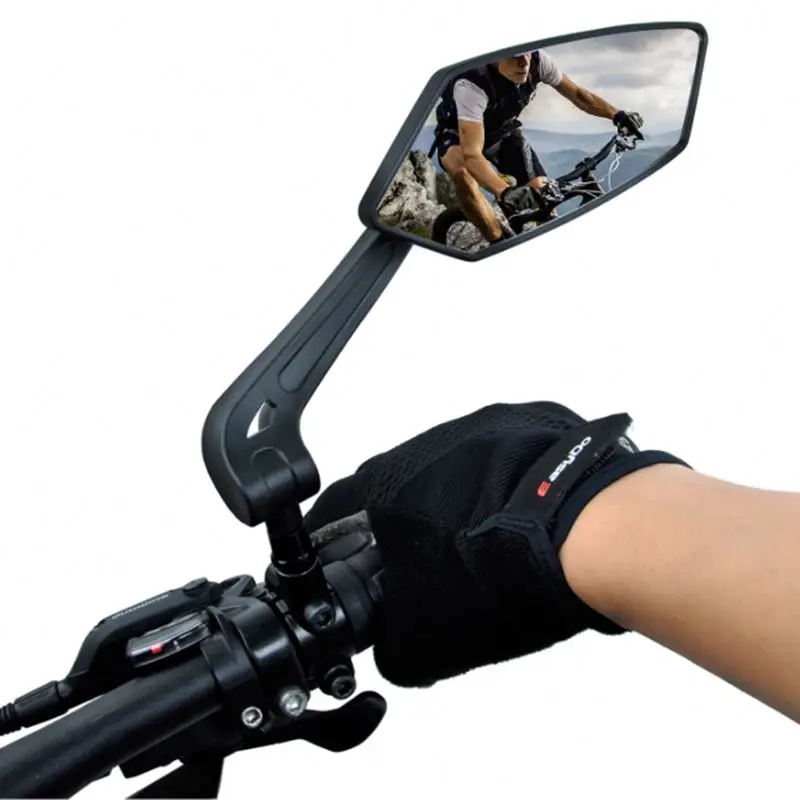 

bike mirror /handlebar flexible rear back view H0Qyp bike ebike reflector mirror