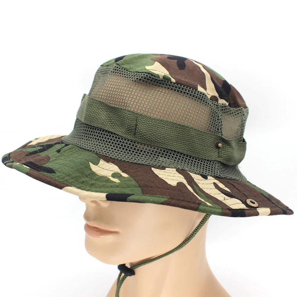 

Tactical Sun Hats for Men Wide Brim Hat Women Beach Fishing Outdoor Summer Military Boonie Hat, Camo bucket hat